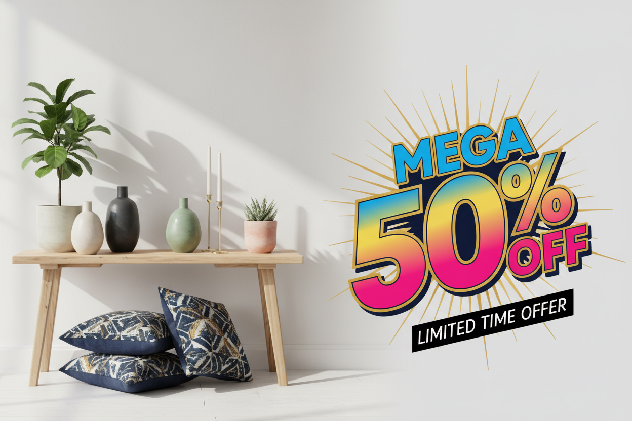 Get the picture home decor and in the right 50% mega off